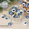 Big Dot of Happiness Calling All Units - Police - Cop Birthday Party or Baby Shower Small Round Candy Stickers - Party Favor Labels - 324 Count - 2 of 4