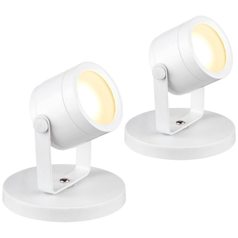 Pro Track Ladera 5" High LED Accent-Uplight in White Set of 2, 1 of 6