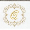 Linum Home Textiles 100% Turkish Cotton MONICA Gold Thread 2PC Embellished Hand Towel Set - 3 of 3