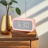 REGALWOVEN Small Dual Digital Dimmable Speaker Alarm Clock 5.5 x 2.6 x 1.8 Inches - 2 of 4