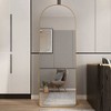 Upgraded Aluminum Alloy Arched Floor-to-Wall Mirror, Bathroom Vanity, Bedroom, Retail Store - 2 of 4
