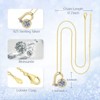 Moissanite Necklace for Women, Heart Round Moissanite Pendant with 925 Sterling Silver 14K Necklace for Wife, Mom, Girlfriend Jewelry Gifts - 3 of 4