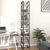 vidaXL 6-Tier Book Cabinet White 15.7 in.x11.8 in.x82.7 in. Engineered Wood - 3 of 4