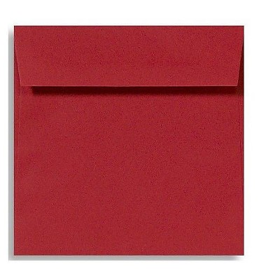 LUX 6 1/2 x 6 1/2 Square Envelopes 2 11/16 x 3 11/16 Ruby Red EX8535-18-50