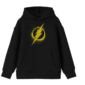 Flash Logo Youth Black Hoodie - 1 of 2