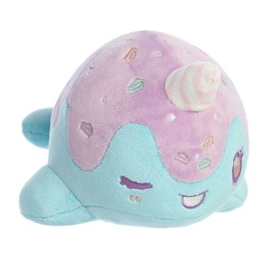 Aurora Small Birthday Cake Nomwhal Tasty Peach Enchanting Stuffed Animal Blue 7" - 1 of 4