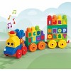 MEGA ABC Musical Train Preschool Building Block Train Toy with Alphabet Blocks for Learning Letters Plus Real Sounds and Music 50pc - image 3 of 4