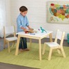 3pc Modern Table and Chair Set White - KidKraft - image 2 of 4