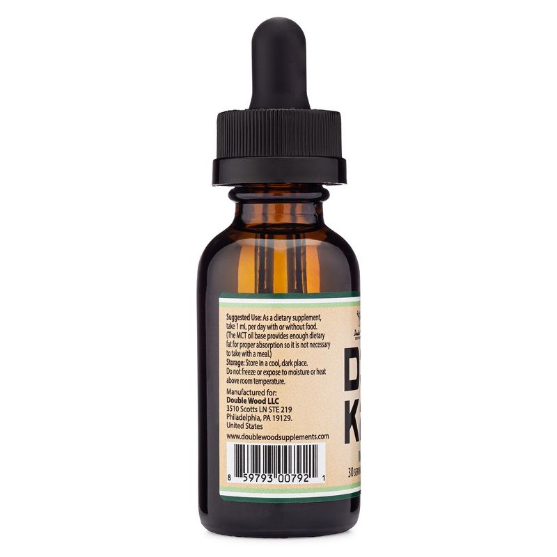 Vitamin D3 + K2 Liquid Drops - 5000 IU D3, 200 mcg K2, 30 Servings by Double Wood Supplements - Supports Immune Health, 3 of 7