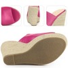 Perphy Women's Open Toe Espadrille Wedge Heel Platform Slide Sandal - 3 of 3