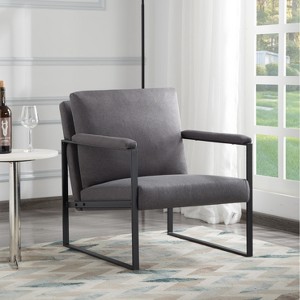 DOMETOUR 26.8” Metal Frame Accent Armchair - 1 of 4