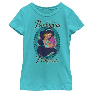 Girl's Aladdin Jasmin Birthday Princess T-Shirt - 1 of 4