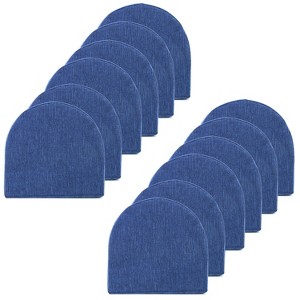 U-Shape High Density Memory Foam Chair Pads with Ties by Sweet Home Collection® - 1 of 4