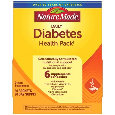 Nature Made Diabetes Health Pack With Epa And Dha - 30ct : Target
