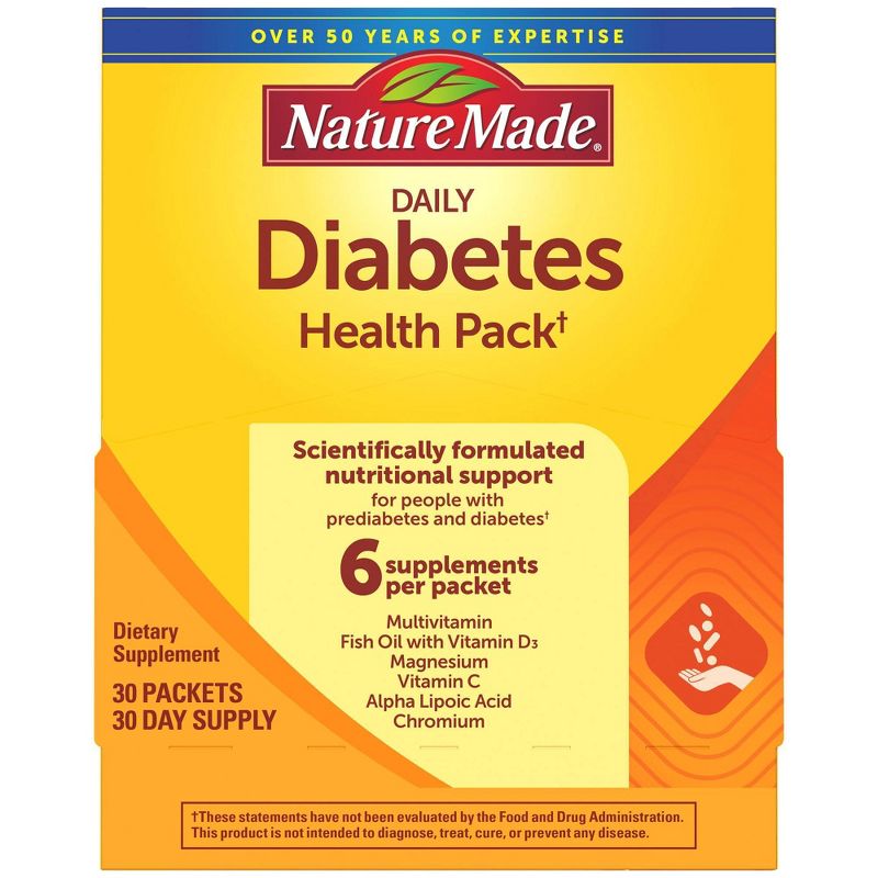 Nature Made Diabetes Health Pack with EPA and DHA - 30ct, 1 of 8