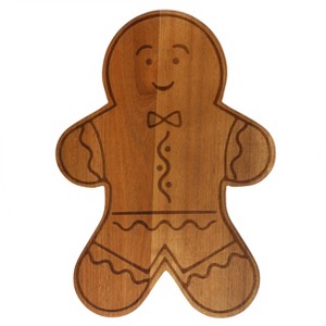 Gibson 13.9 Inch Acacia Wood Gingerbread Cheese Board - 1 of 4