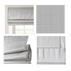 Dsvimoy Curtain Panel Basketweave Room Darkening Cordless Roman Shade for Modern Living Spaces, Gray, 10.5"*5.42"*7.5" - 4 of 4