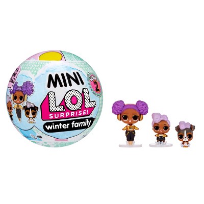 Mini LOL Surprise Winter Family Playset Collection with 8+ Surprises