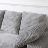 108.6" L-Shaped Corduroy Sectional Sofa with Storage Ottoman & 8 Throw Pillows ¨C Modular, Deep-Seat Comfort for Living Room or Apartment - 4 of 4