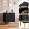 3/5/6/8 Fluted Drawer Dresser for Bedroom, Modern Chest with Deep Drawers and Wide Top, Wooden Dresser Organizer for Living Room - 4 of 4