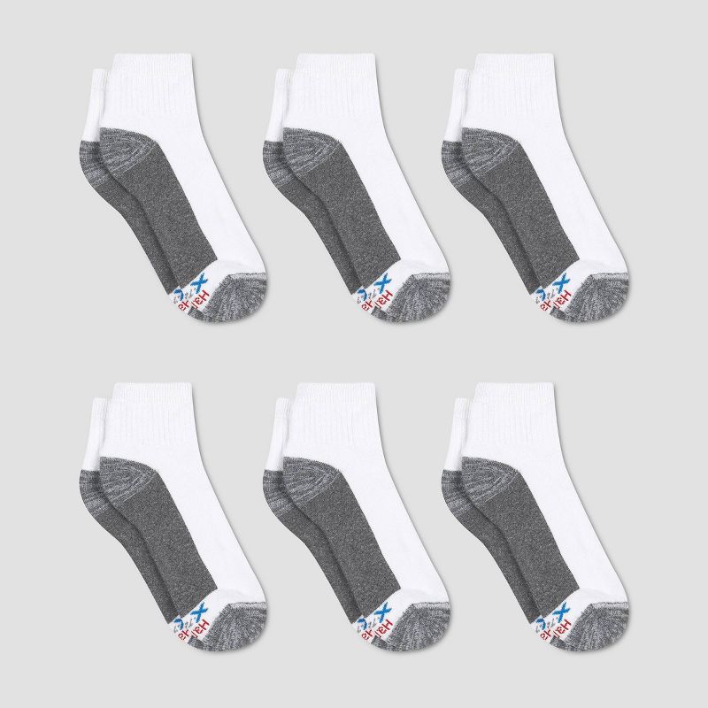 Hanes Premium Men's Xtemp Ultra Cushion 6pk Ankle Socks - 6-12, 3 of 6