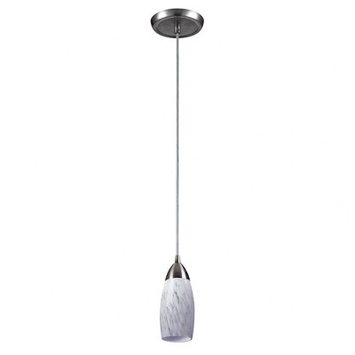 Elk Home Milan 1 - Light Pendant in  Satin Nickel