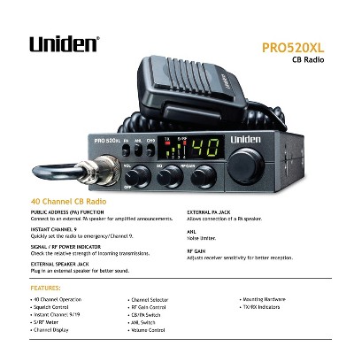 Uniden PRO520XL CB Radio - Thumbnail 4
