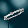 Ross-Simons Diamond-Accented Bangle Bracelet in Sterling Silver - 3 of 4