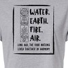 Women's - Avatar: The Last Airbender - Elements Harmony Cropped Graphic T-Shirt - image 2 of 4