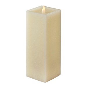 Christmas Classic Motion Flameless Square Candle 3x9 Ivory - 1 of 4