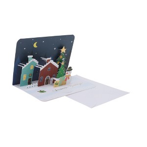 Unique Bargains Greeting Card Assorted Color 6.1"x4.4"x0.4" 1 Pc - 1 of 4