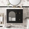 MOEPISY 24 inch Bathroom Vanity Set Wall Mounted for Small Space, Bathroom Cabinet with Ceramic Sink - 3 of 4