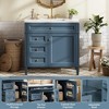 Kumasinova 36" Bathroom Vanity,Storage Cabinet with Sink Top,3 Drawers,Cabinet Door Organizer,300LB Capacity Single Sink Vanity for Bathrooms - 4 of 4