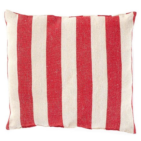 Striped Pillows Red Pillow