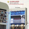 Fredees Round Mirror Jewelry Cabinet, Door-Hanging Armoire with Wall-Mounted Full-Length Mirror & Jewelry Storage - 4 of 4