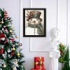 Old World Frosty The Snowman Black Framed Wall Art for Living Room,Holiday Wall Art Print for Home Decor,Wall Art by Jo Moulton - 4 of 4