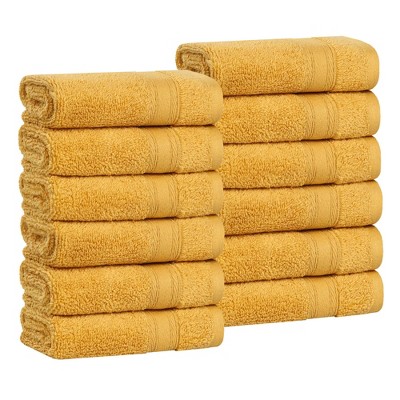 Classic Zero Twist Cotton Medium Weight Ultra-Soft Absorbent Towel Set by Blue Nile Mills