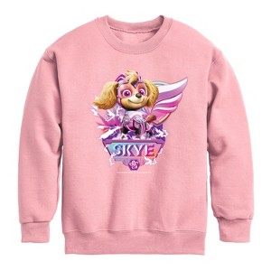 Boys' - Paw Patrol - Skye Lightning Graphic Long Sleeve Fleece Sweatshirt - 1 of 3