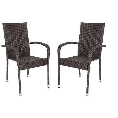 Hialeah Wicker Dining Chair Set - Set of 2