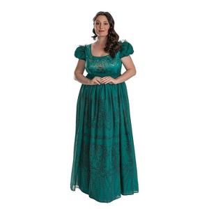 Disguise Womens Bridgerton Penelope Featherington Deluxe Dress Costume - 1 of 1