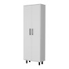 Gulches Tall Pantry Cabinet 5-Shelf Cupboard Storage Organizer with Metal Handles & Legs | Shelves:22.4"W X 11"D - 4 of 4