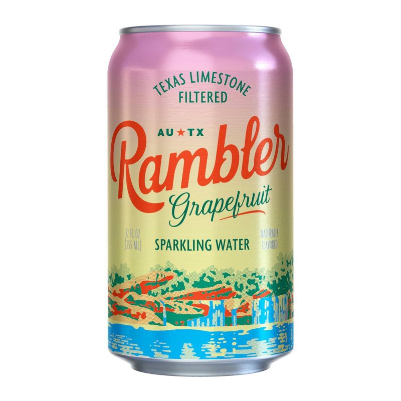 Rambler Grapefruit Sparkling Water - 8pk/12 fl oz Cans, 2 of 6