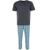 Ten West Apparel Men's Henley Short Sleeve and Plaid Pajama Pant Set - 4 of 4