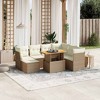 vidaXL Garden Sofa Set Beige - 2 of 4