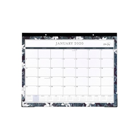 2020 Desk Calendar Floriana Blue Sky Target