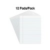 Staples Notepads 8.5" x 11" Wide White 50 Sh./Pad 12 Pads/PK 154120 - 2 of 4