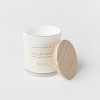 8oz Wood Lidded Glass Wellness Intention Candle - Threshold™ : Target