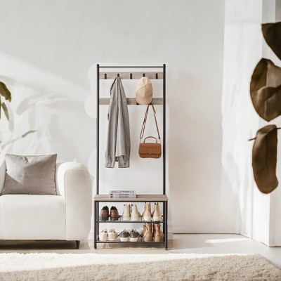 Coat Rack Hall Tree with Shoe Storage Bench Entryway Bench with Shoe Storage for Entryway
