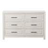 6 Drawers Dresser, 37.99" Tall Wood Dresser Chest of Drawer, Rustic Storage Dresser Organizer with and Vintage Handle for Bedroom Closet Hallway - 4 of 4