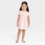 Toddler Girls' Cherries Short Sleeve Dress - Cat & Jack™ Light Pink